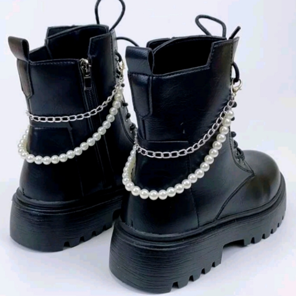2pc Faux Pearl Boot/Shoe Chain - Picture 2 of 5